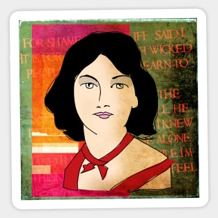 EMILY BRONTE, ENGLISH AUTHOR OF WUTHERING HEIGHTS Sticker